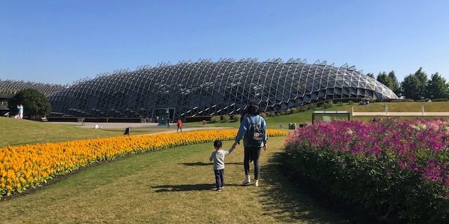 上海•巨大な温室でも有名な植物園