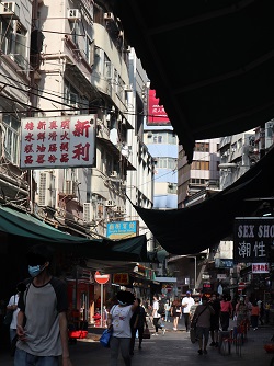 香港街の様子2022年4月